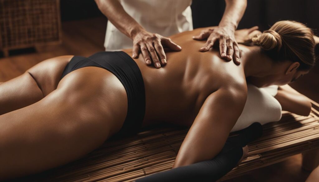 Masajes de maderoterapia para reducir la barriga