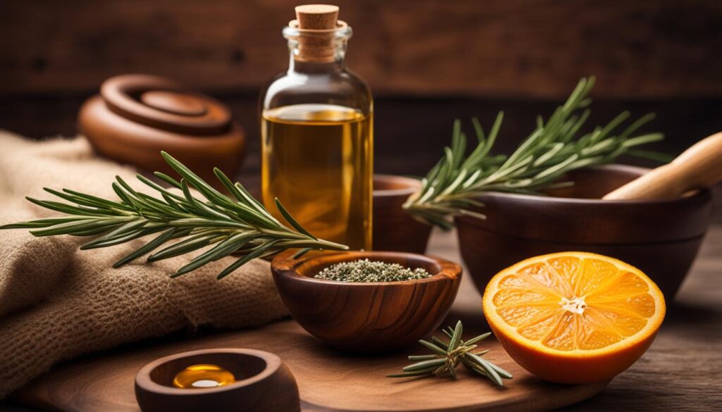 aceites de naranja y romero en la maderoterapia