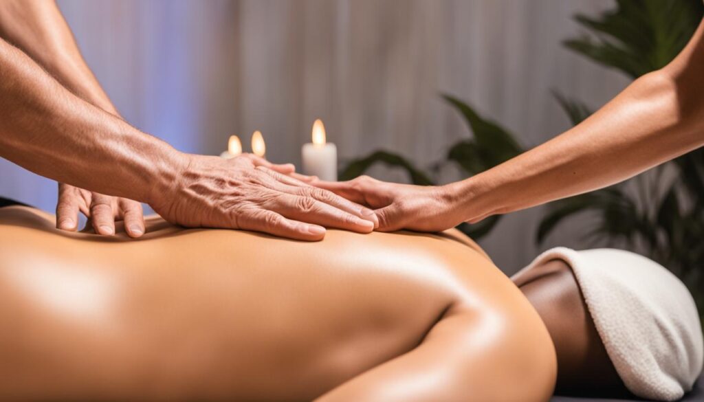 masaje abdominal para aliviar el dolor