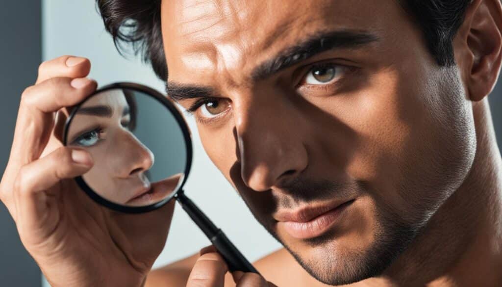 Determinando el tipo de piel antes de la limpieza facial