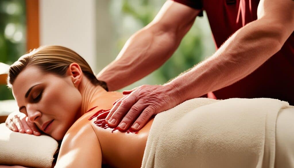 Mejora de la circulación durante el masaje