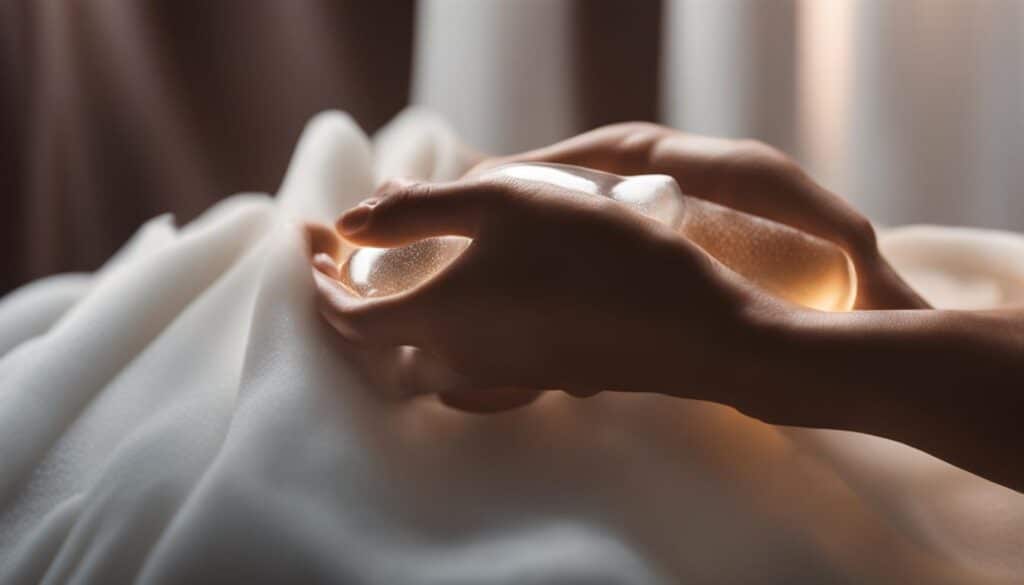 aplicar sustancia para el masaje en la mano