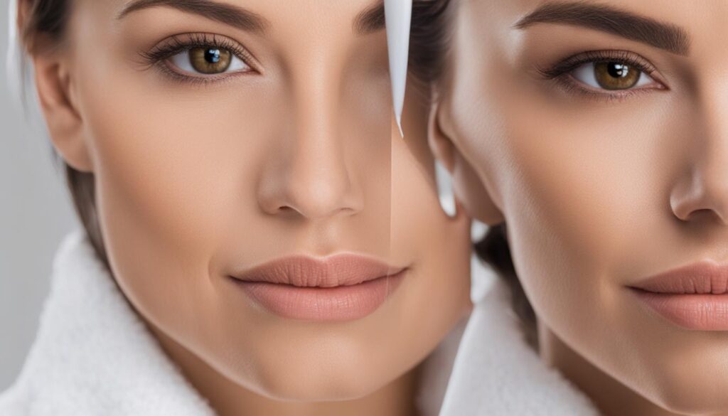 efecto del tratamiento Dermapen