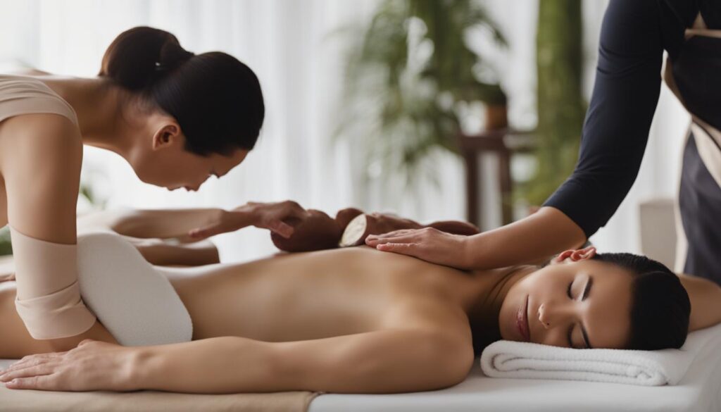 masaje de cuerpo completo vs. masaje localizado