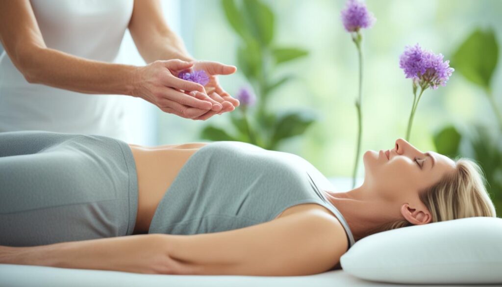 masaje relajante para regular el ciclo menstrual