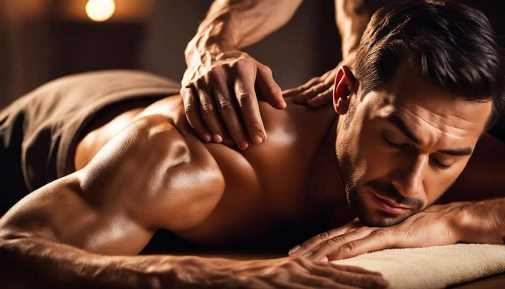 relajación con masajes en la espalda