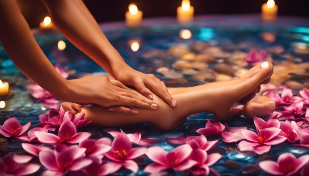 relajación de los pies