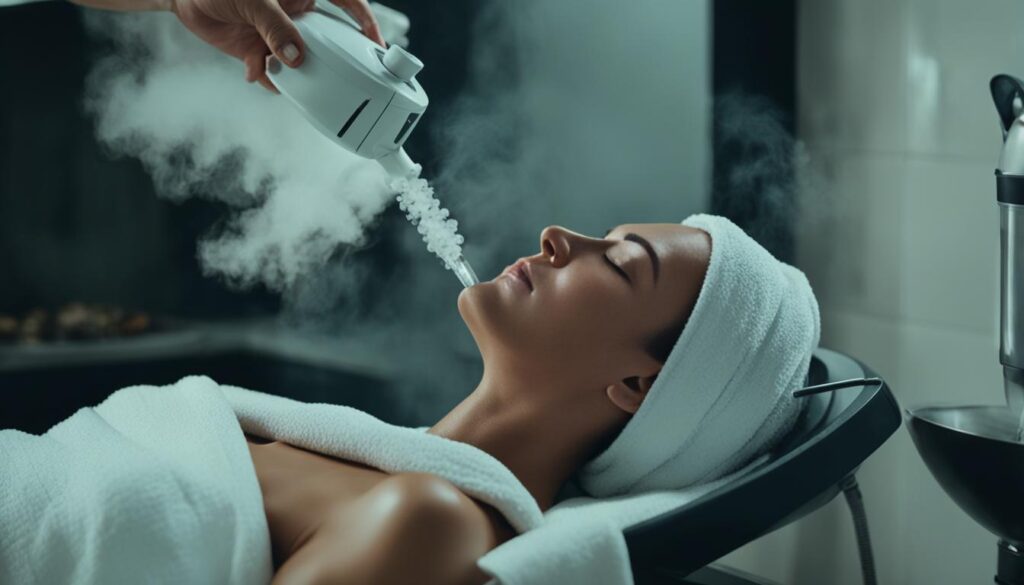 técnicas de vaporización facial