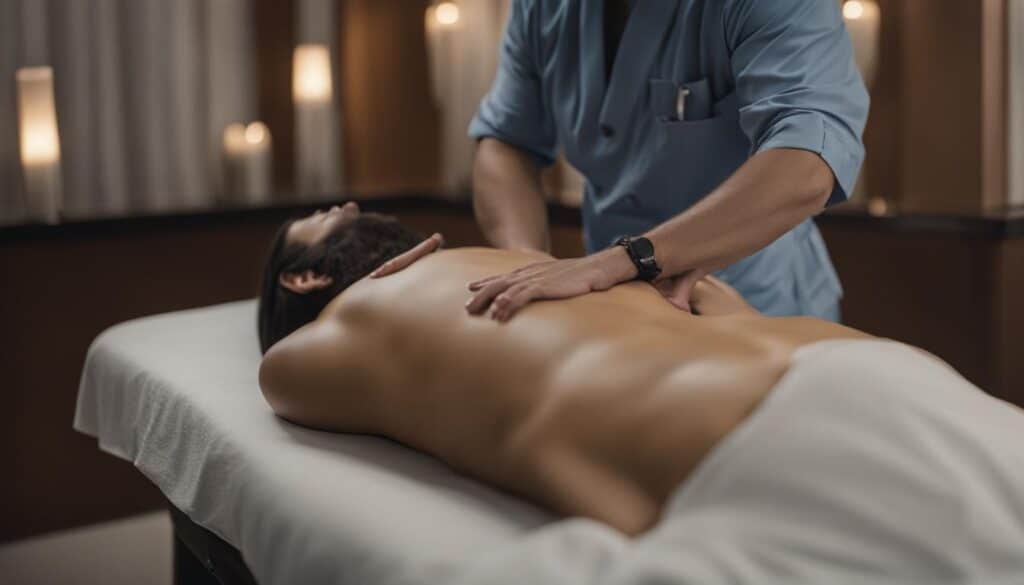 terapia de masajes en abdomen