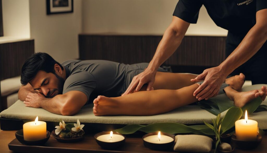 terapia de masajes en los pies