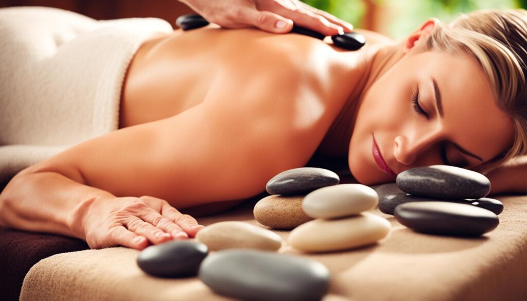 beneficios del masaje con piedras calientes