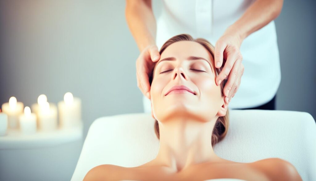 beneficios del masaje facial