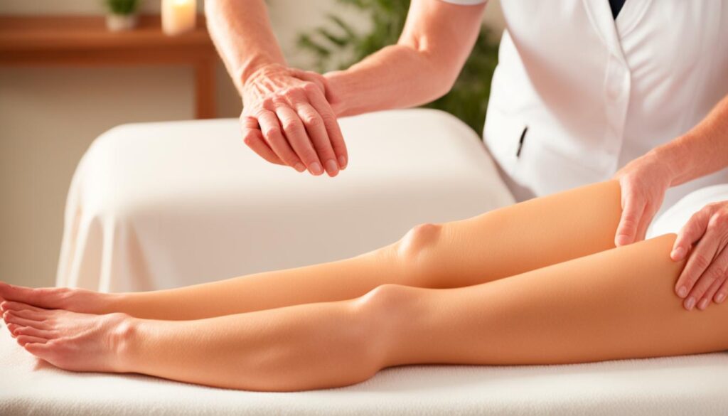 beneficios del masaje linfático en las piernas
