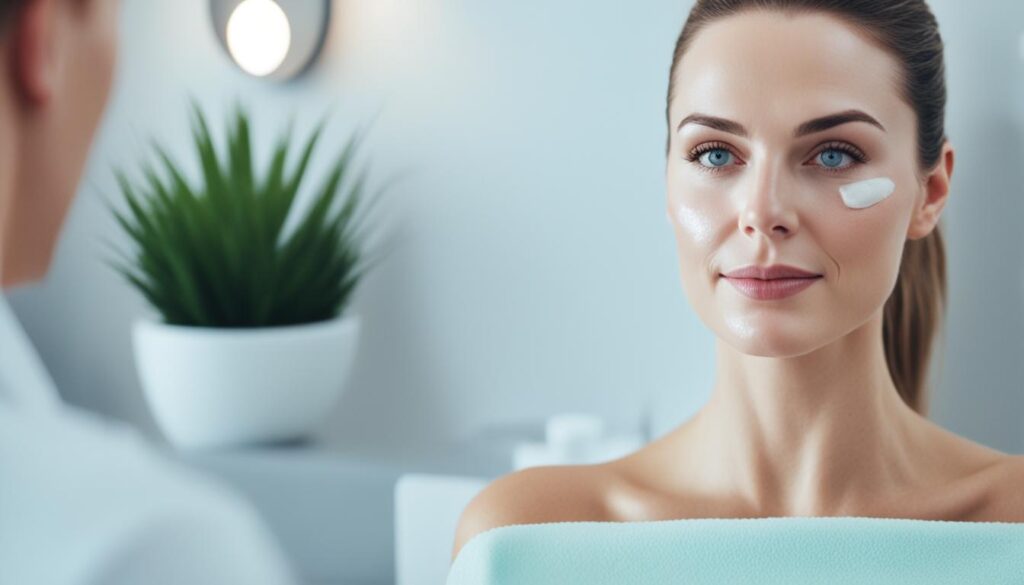 cuidado de la piel después del dermaplaning