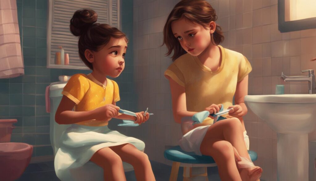 depilación con cuchilla para niñas