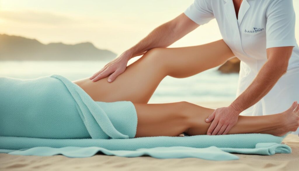 masajes relajantes para la circulación en las piernas