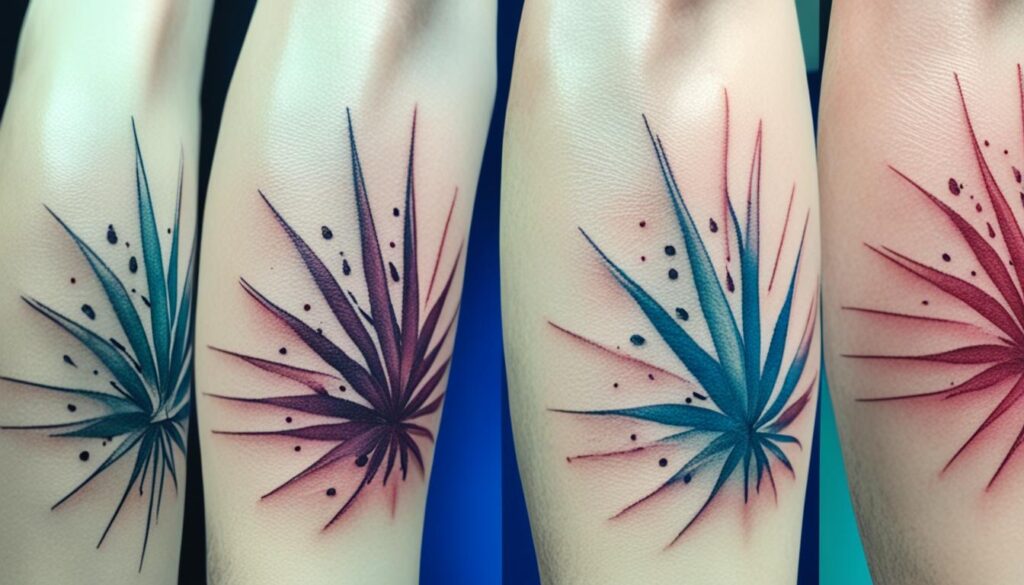 progresión de los efectos del láser