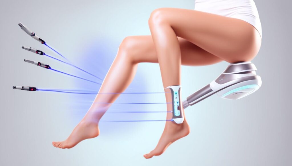 depilación láser en las piernas