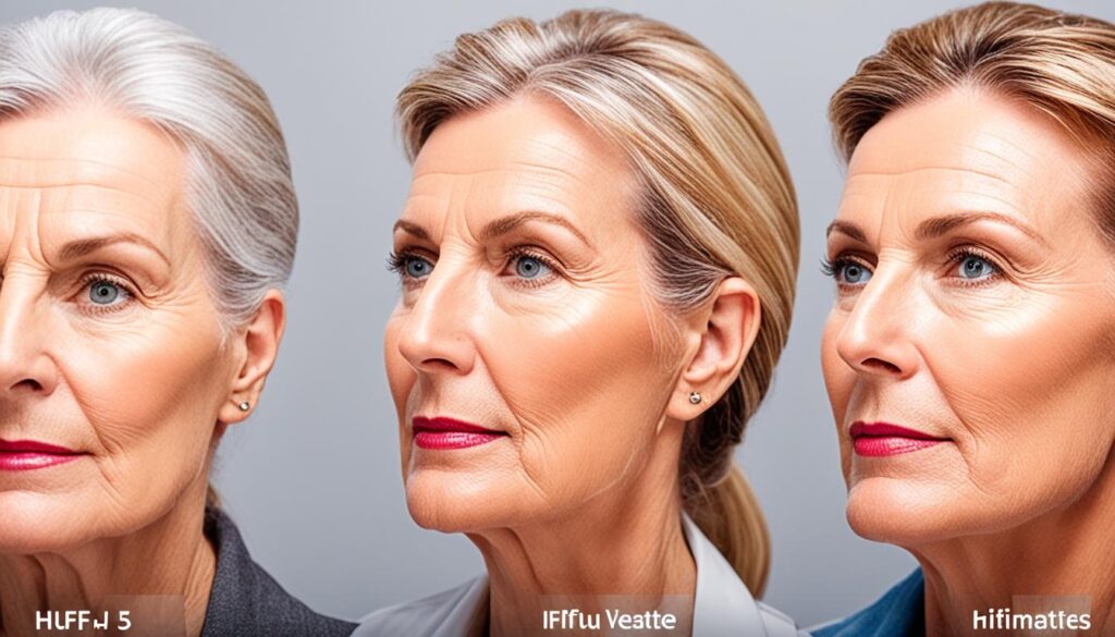 efecto del HIFU 3D rejuvenecimiento facial
