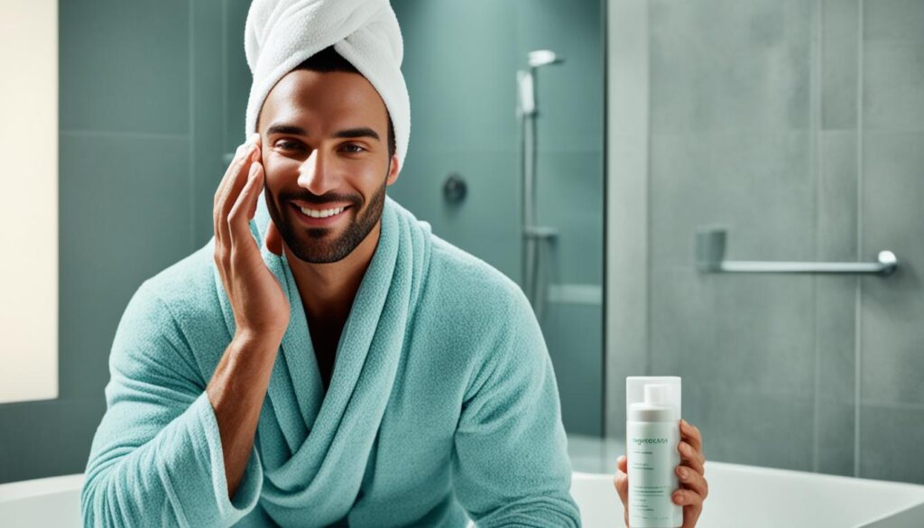 exfoliación facial para hombres