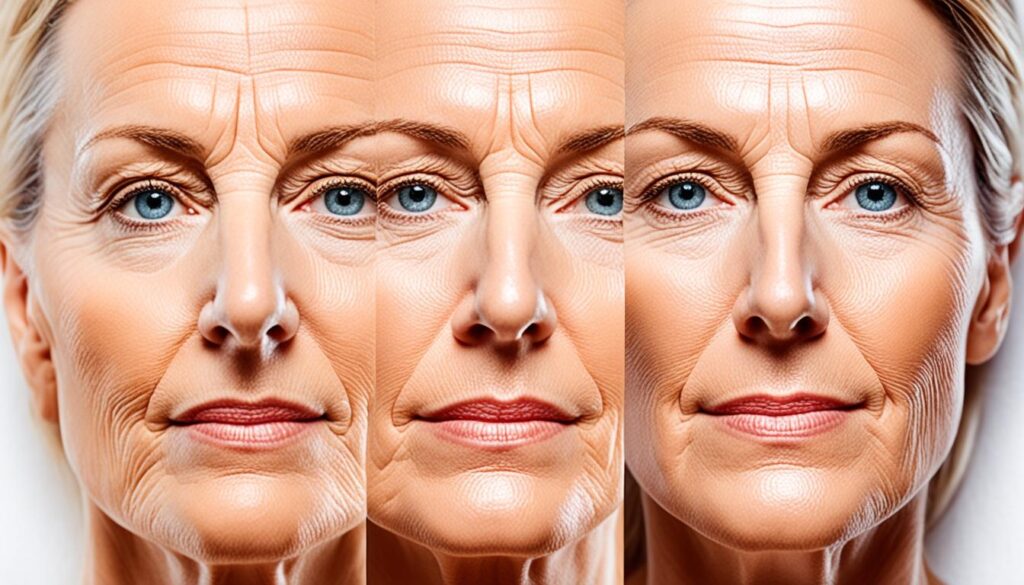 masaje facial antes y después