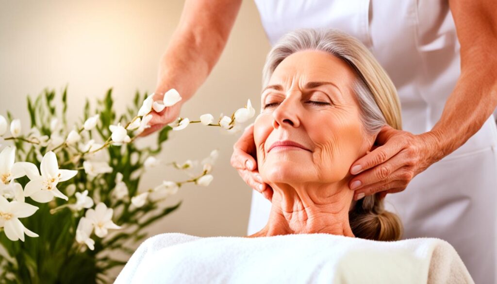 masaje facial anti envejecimiento
