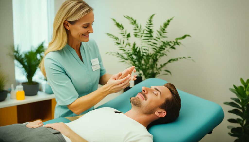 masaje facial para la parálisis facial