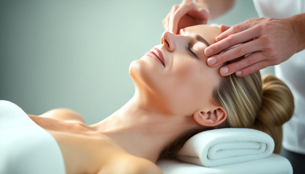 masaje facial relajante