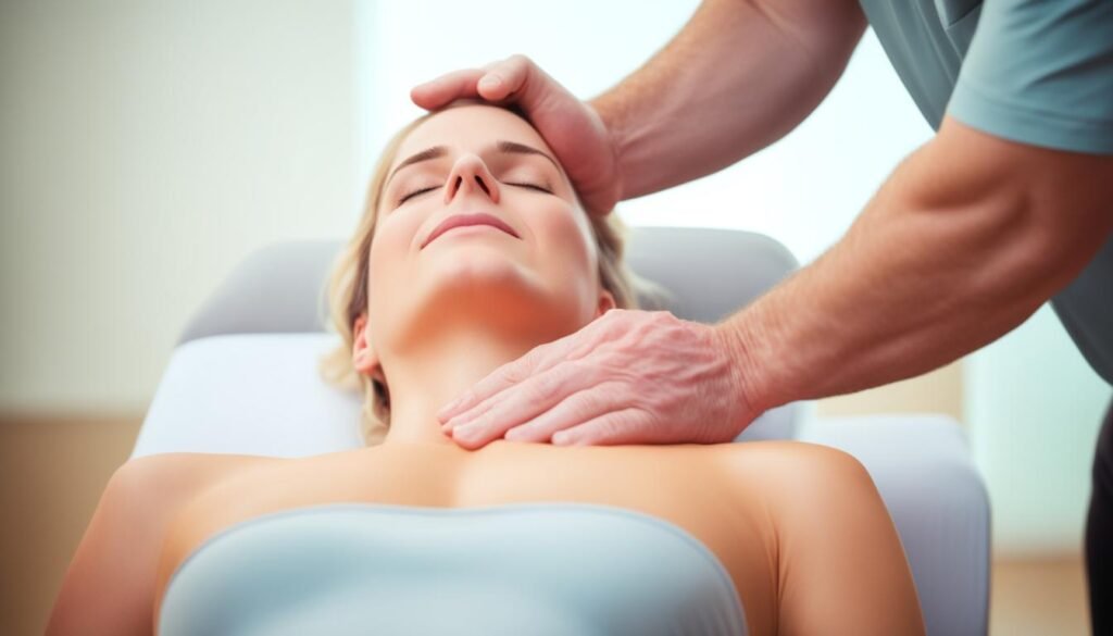 masaje para aliviar la hinchazón estomacal