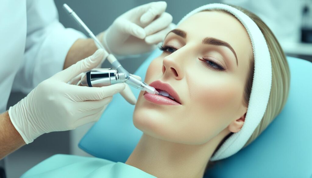 procedimiento de aumento de labios no invasivo
