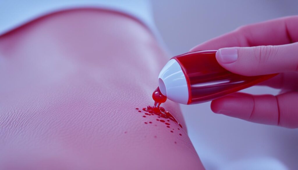 sangrado durante el masaje perineal