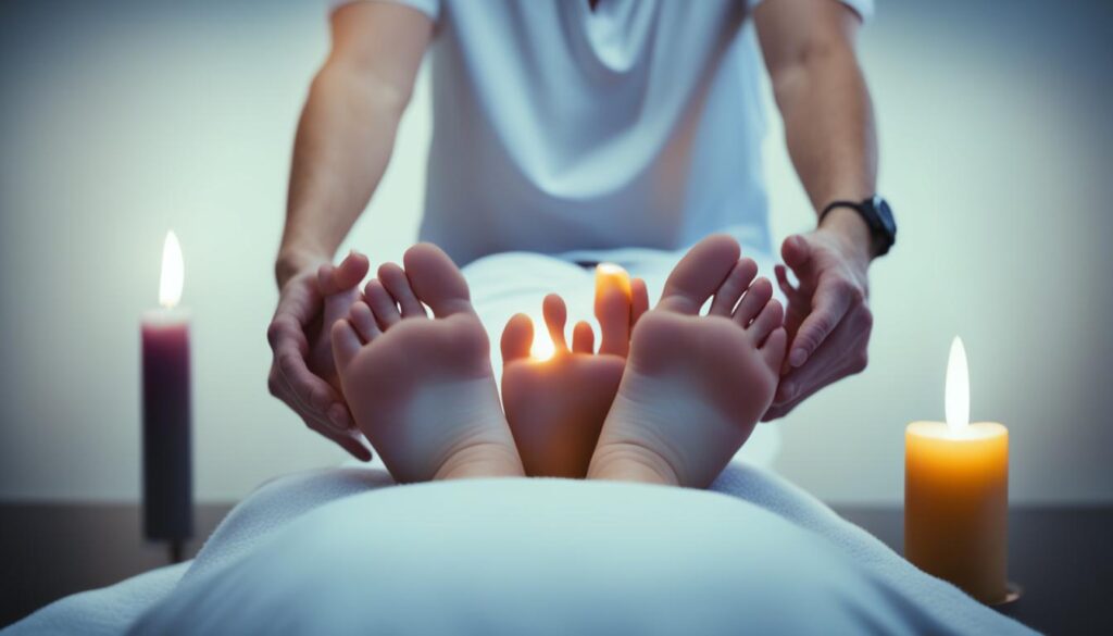 terapia de masaje del pie