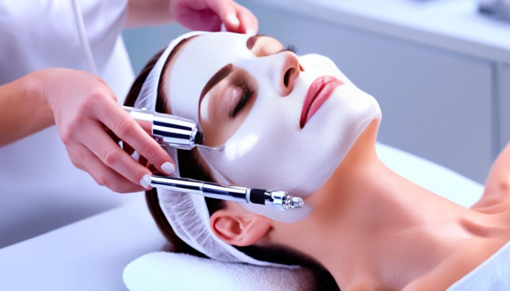 Limpieza facial con punta de diamante