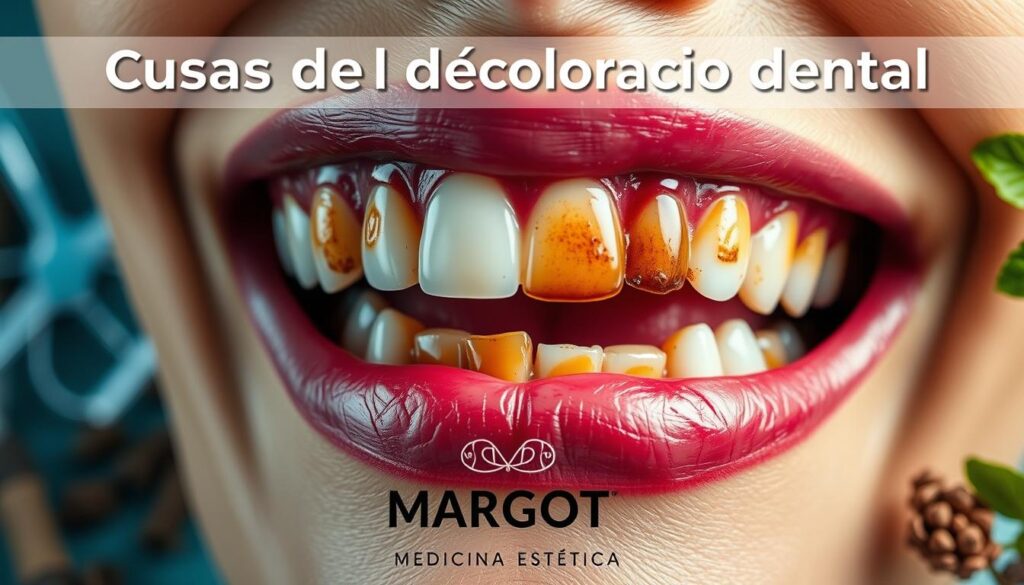 Causas de la decoloración dental