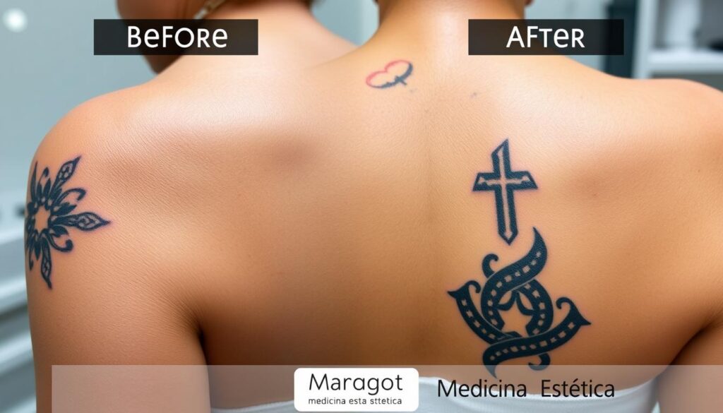 resultados de la eliminación de tatuajes con láser