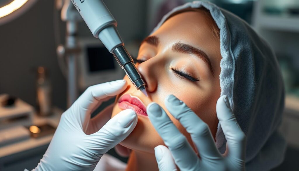 Dermapen profesional en acción