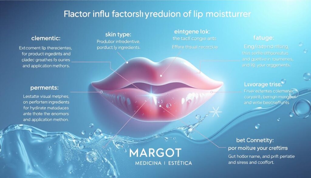 factores duración hidratante labios