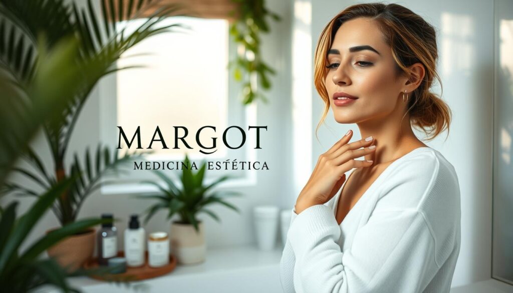Mujer aplicando crema reductora anticelulítica